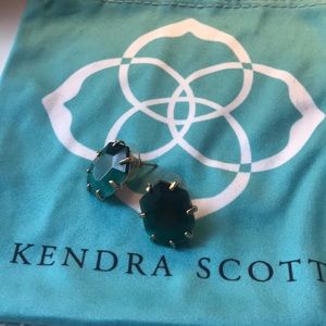 Kendra Scott Morgan Stud Earrings Green